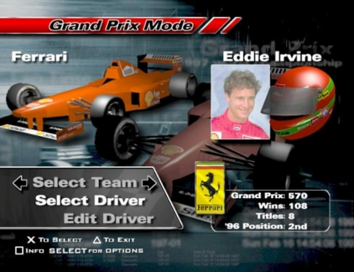 Скриншот из игры Formula 1 '97