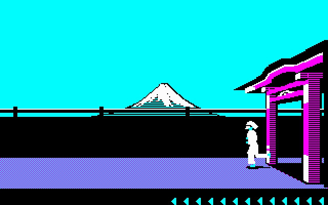 Скриншот из игры Karateka