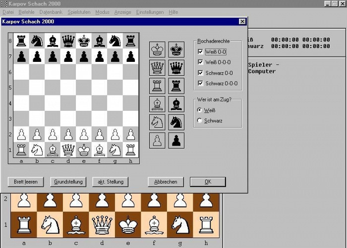 Скриншот из игры Karpov Schach 2000