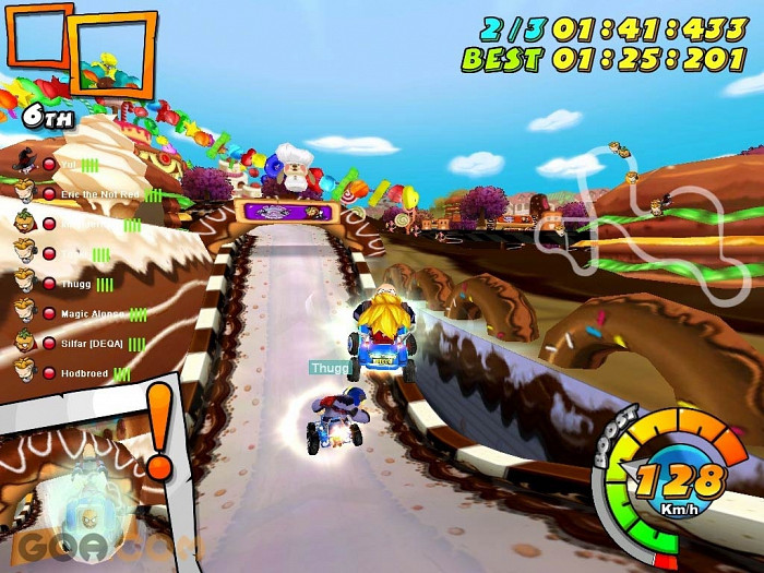 Скриншот из игры Kart N' Crazy