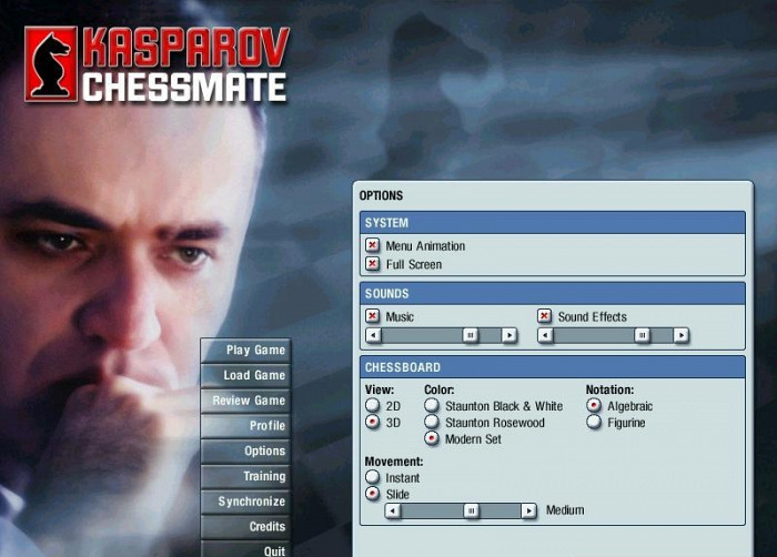 Скриншот из игры Kasparov Chessmate