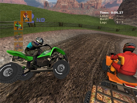 Скриншот из игры Kawasaki Quad Bikes