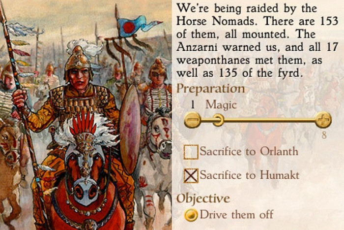Скриншот из игры King of Dragon Pass