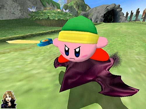 Скриншот из игры Kirby Air Ride