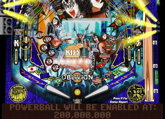 Скриншот из игры KISS Pinball