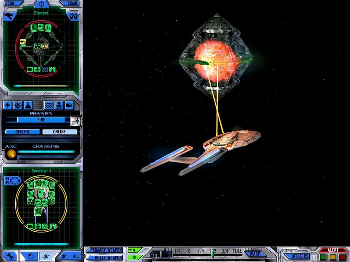 Скриншот из игры Star Trek: Starfleet Command III