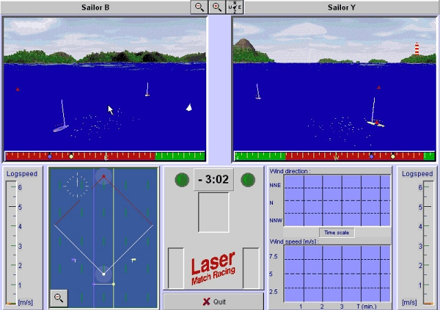 Скриншот из игры Laser Match Racing