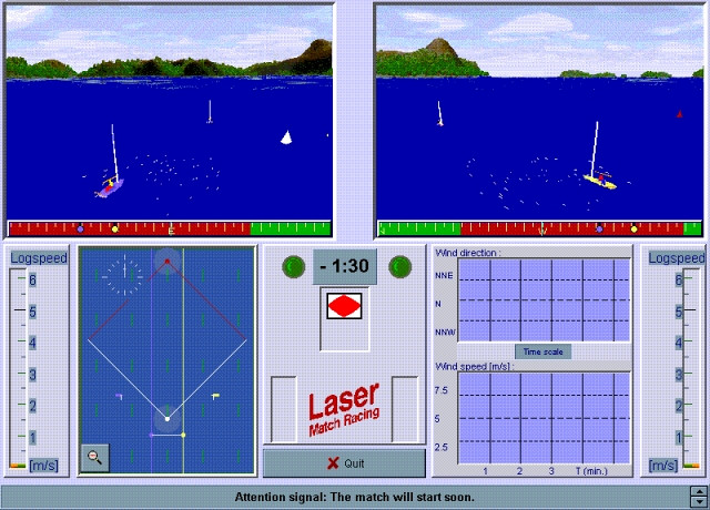 Скриншот из игры Laser Match Racing