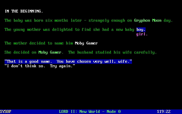 Скриншот из игры Legend of the Red Dragon 2: New World
