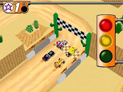 Скриншот из игры LEGO Stunt Rally