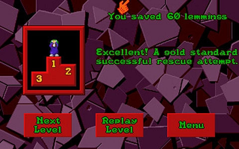 Скриншот из игры Lemmings 2: The Tribes