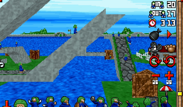 Скриншот из игры Lemmings 3D