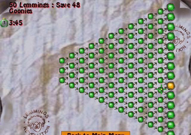 Скриншот из игры Lemmings Revolution