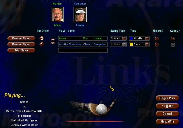 Скриншот из игры Links Expansion Pack Volume 2