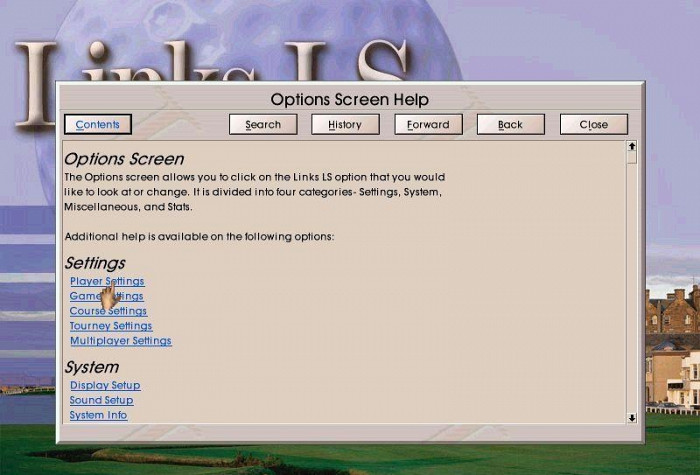 Скриншот из игры Links LS 2000