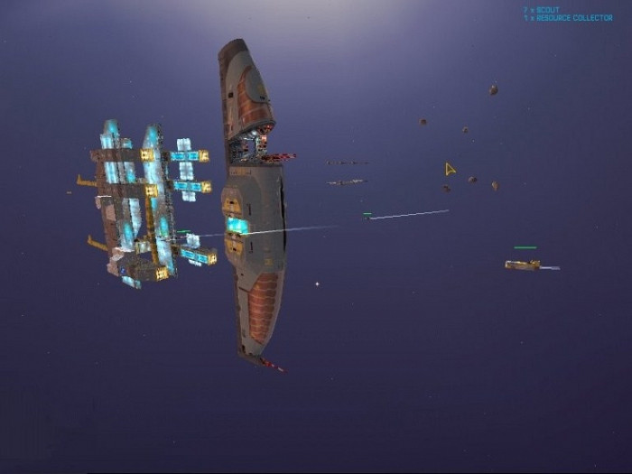 Скриншот из игры Homeworld