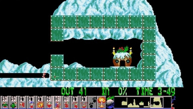 Скриншот из игры Holiday Lemmings 1994