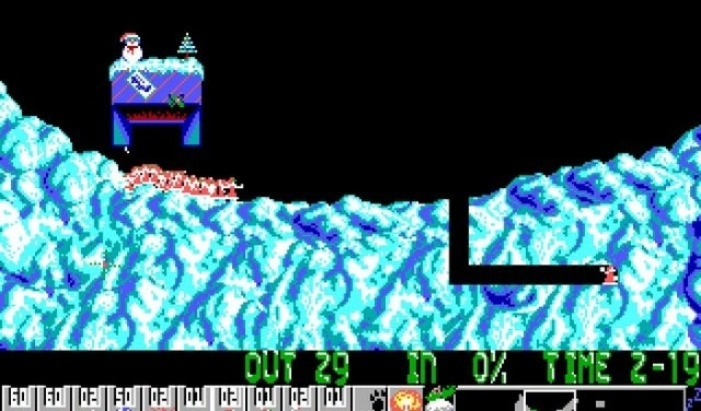 Скриншот из игры Holiday Lemmings 1994