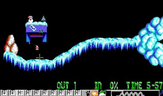 Скриншот из игры Holiday Lemmings 1994