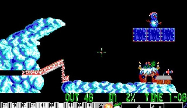 Скриншот из игры Holiday Lemmings 1994
