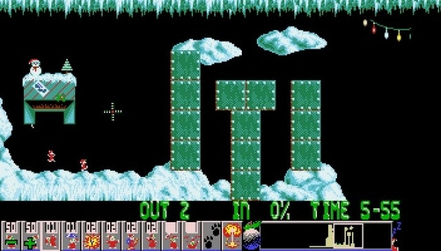 Скриншот из игры Holiday Lemmings 1994