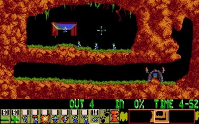 Скриншот из игры Holiday Lemmings 1993