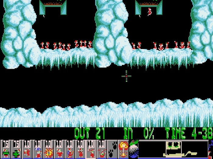 Скриншот из игры Holiday Lemmings 1993