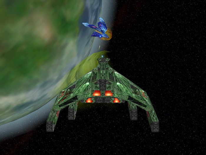 Скриншот из игры Star Trek: Klingon Academy