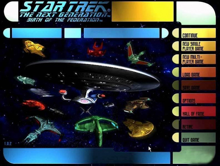 Обложка для игры Star Trek: The Next Generation Birth of the Federation