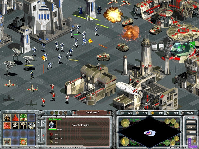 Скриншот из игры Star Wars: Galactic Battlegrounds