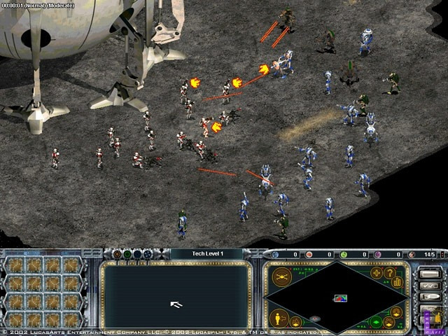 Скриншот из игры Star Wars: Galactic Battlegrounds Clone - Campaigns