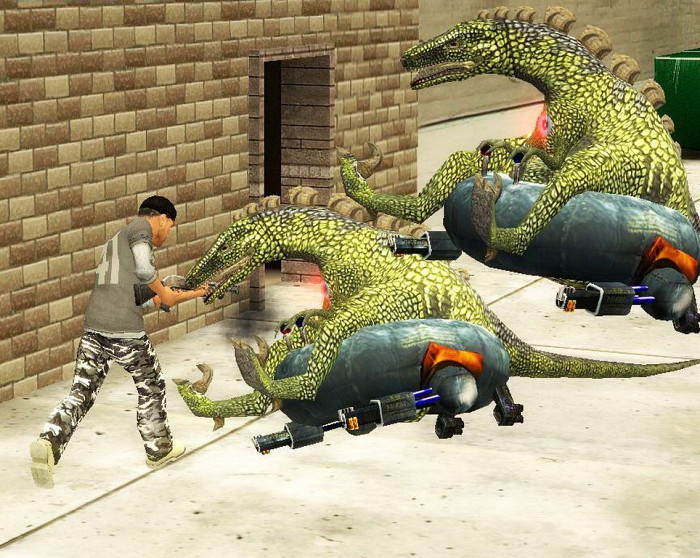 Скриншот из игры DinoHunters