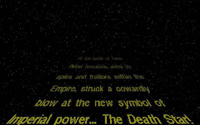 Скриншот из игры Star Wars: TIE Fighter