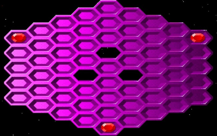 Скриншот из игры Hexxagon