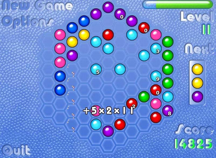 Скриншот из игры heXLines