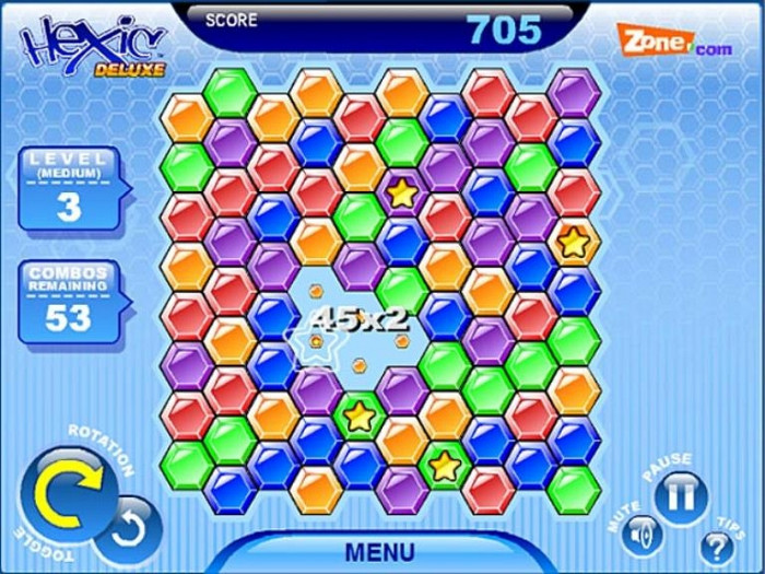 Скриншот из игры Hexic Deluxe