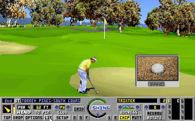 Скриншот из игры Links: The Challenge of Golf