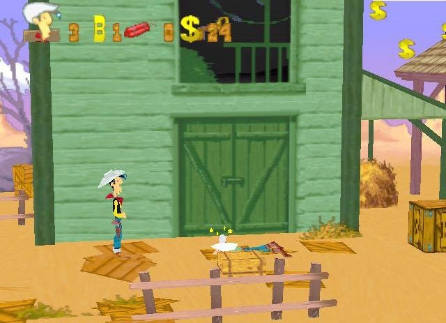 Скриншот из игры Lucky Luke on the Daltons' Trail