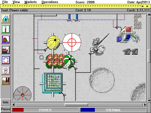 Скриншот из игры Lunar Command