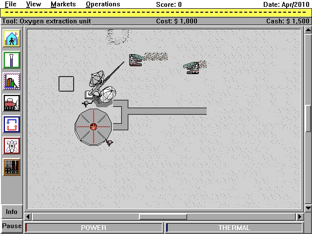 Скриншот из игры Lunar Commander 2