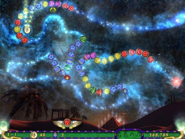 Скриншот из игры Luxor 3