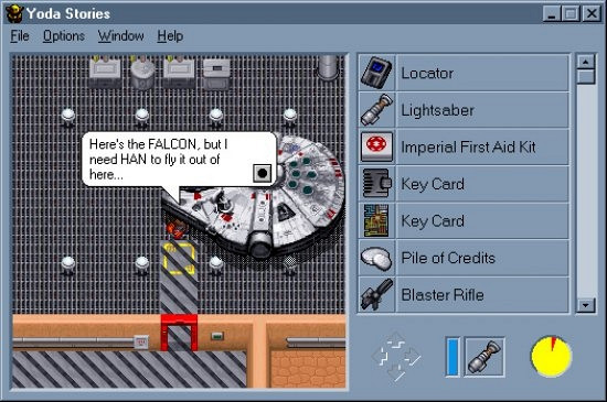 Скриншот из игры Star Wars: Yoda Stories