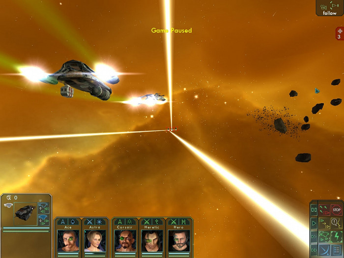 Скриншот из игры Star Wolves