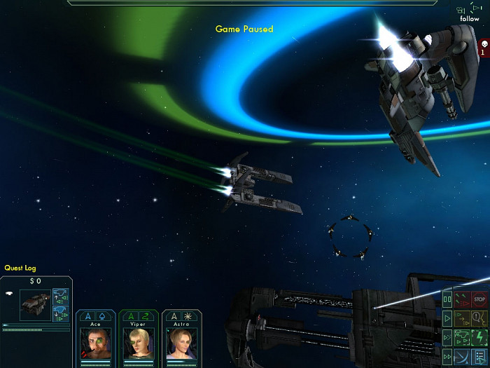 Скриншот из игры Star Wolves