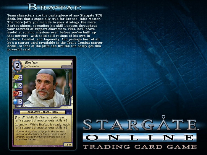 Скриншот из игры Stargate Online Trading Card Game
