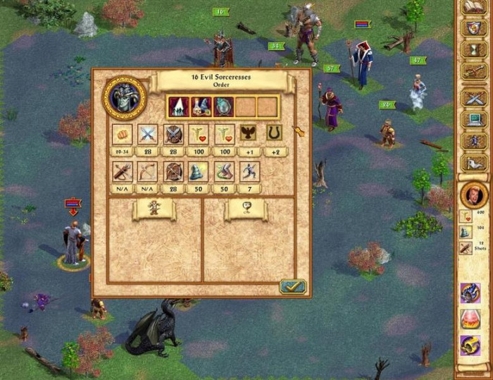 Скриншот из игры Heroes of Might and Magic 4: The Gathering Storm