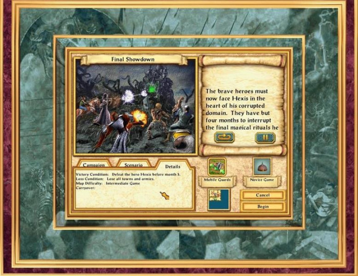 Скриншот из игры Heroes of Might and Magic 4: The Gathering Storm