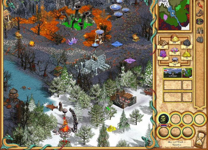 Скриншот из игры Heroes of Might and Magic 4
