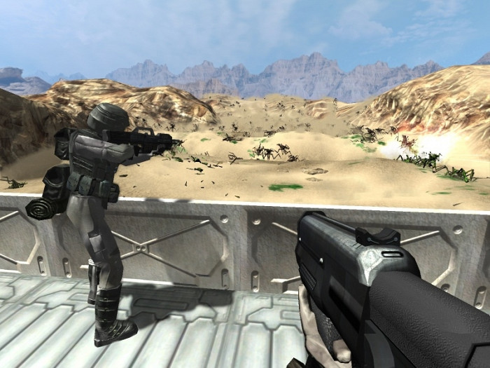 Скриншот из игры Starship Troopers