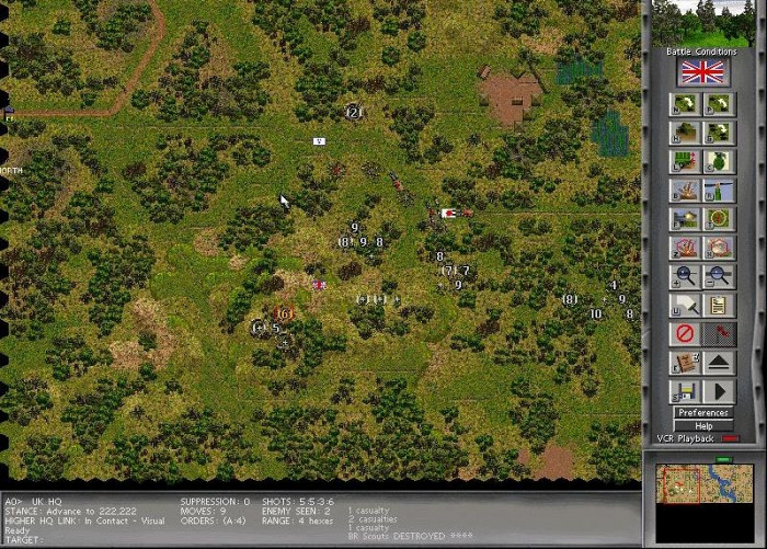 Скриншот из игры Steel Panthers: World at War Guadalcanal 1942